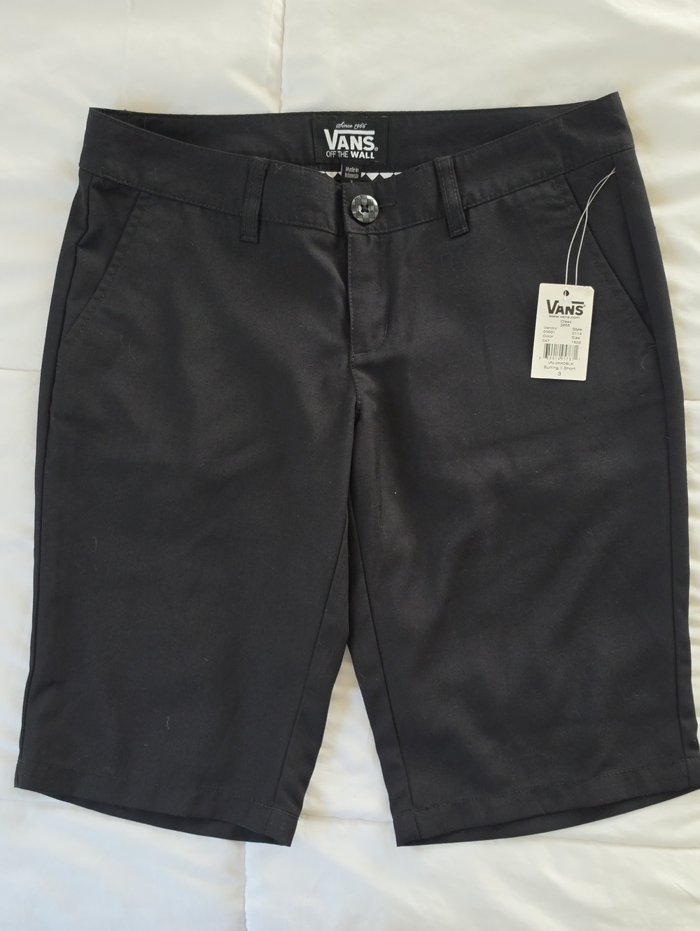Vans Black Women's Chino Bermuda Shorts